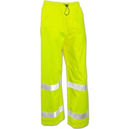 TINGLEY RUBBER Tingley® P23122-Vision„¢ Snap Fly Front Pants, Fluorescent Yellow/Green, Large P23122.LG